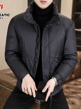 蒙埃帝克男装兰茶服m饰店冬季加厚棉服男士夹克羽绒服外套保暖棉