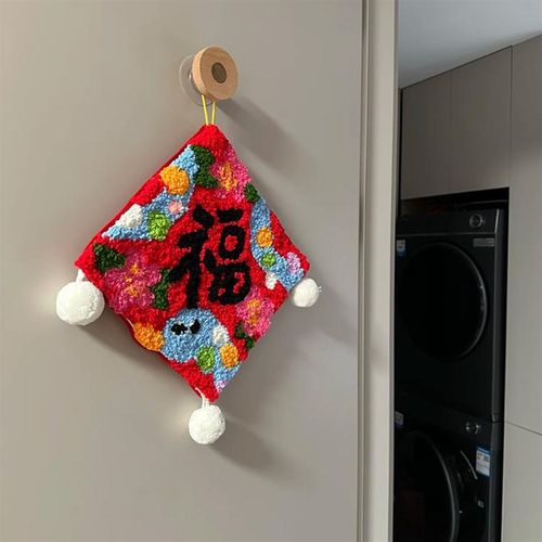 2025蛇年戳戳绣福字挂件春节门贴过年新年挂饰贺年装饰品氛围布置