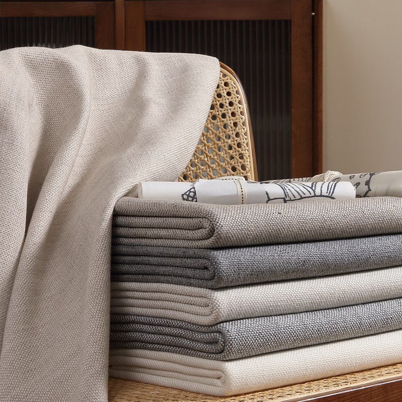 67加厚麻布粗做沙发布料细麻棉麻面料硬包软包抱枕坐垫高档套定做