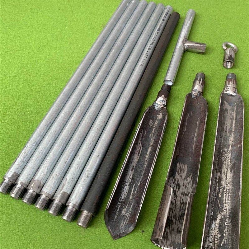 洛阳铲子头取土神器挖土打洞井穿管铁铲锹考古取样探铲挖电线杆洞,农机/农具/农膜,铲子,淘宝优惠券,粉丝福利购,淘宝优惠卷