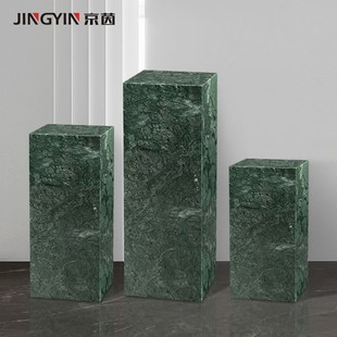 天然大理石底座定制意式 饰台 家居奢石边几摆台样板间酒店别墅装