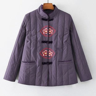 中老年人轻薄羽绒服女短款60岁70妈妈冬装内胆奶T奶装秋冬棉袄外