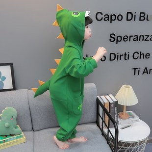 恐龙衣服儿童连体睡衣男童春秋女童男孩动物卡通1岁婴儿宝宝睡袋3