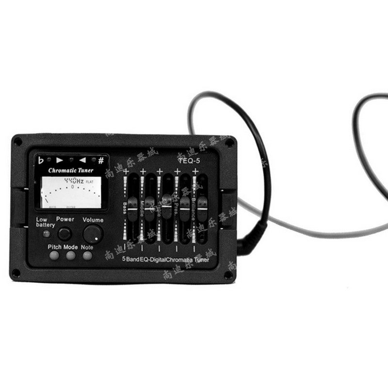 吉他拾音器段拾音器Q带十二平均律调音器五段拾音器电箱吉他