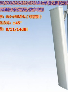 5/5/00/2/2/78MHz LTE专网数字电视极化板状定向天线