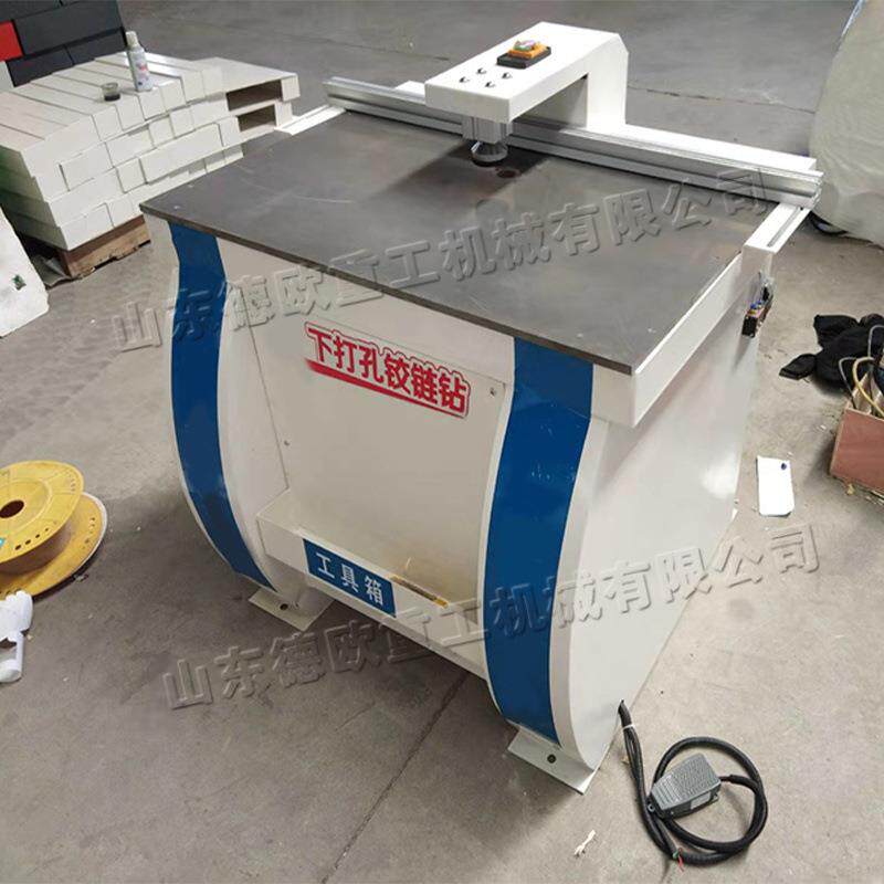 小型木板下打孔机 橱柜门无尘铰链钻孔机 气缸压料木工钻孔机