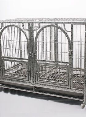 子母笼繁殖养殖笼大型犬小型犬笼125宠物狗笼子带隔断 可上下双层