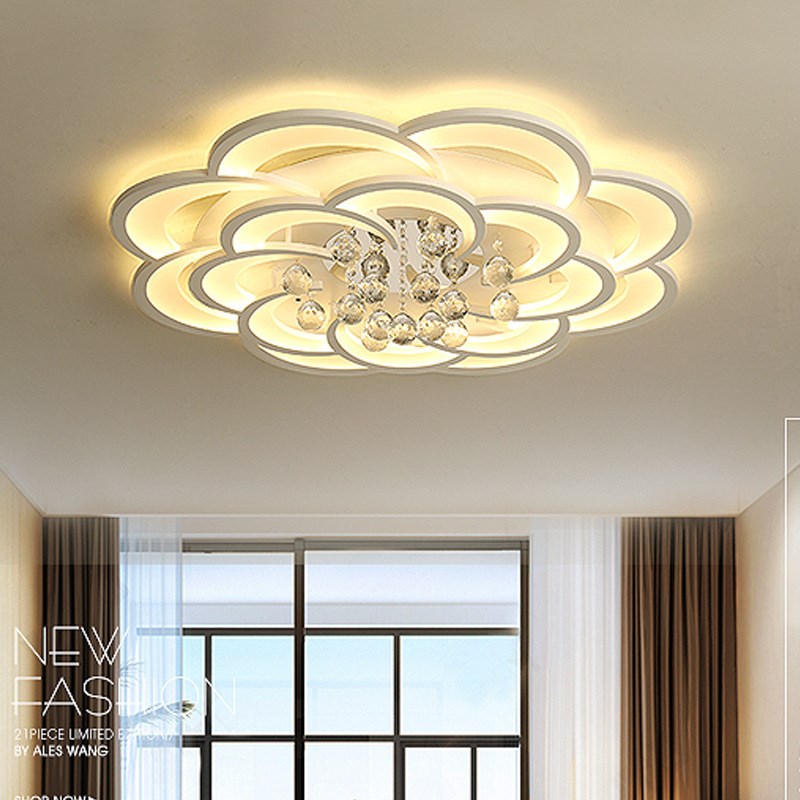 客厅主灯 现代简约大气卧室书房家装灯饰创意花形LEWD吸顶灯灯具