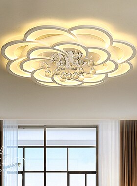 客厅主灯 现代简约大气卧室书房家装灯饰创意花形LEWD吸顶灯灯具