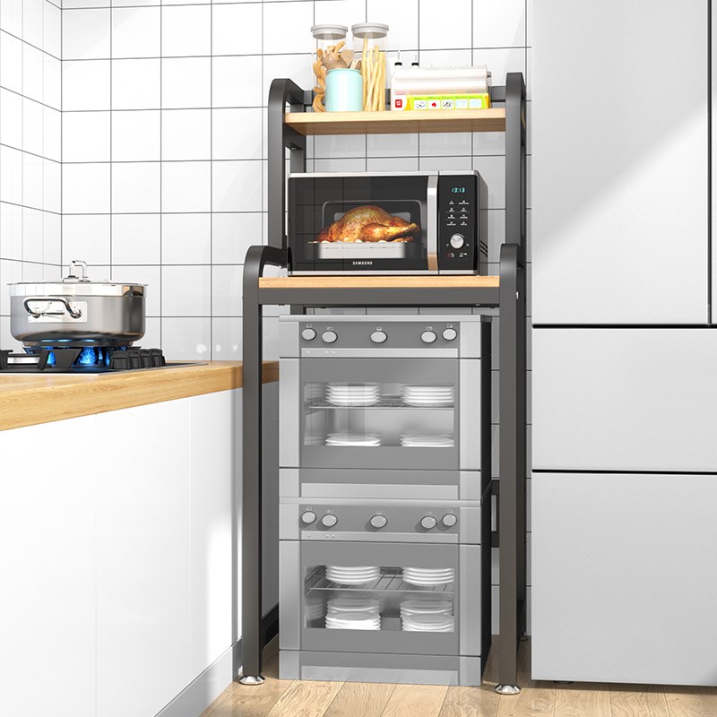 消毒柜置物架顶部小型冰箱架子厨房立式洗碗机落地微波炉收纳架子