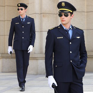 保安制服工作服男套装秋冬外套主管销售楼部物业西装形象岗礼宾服