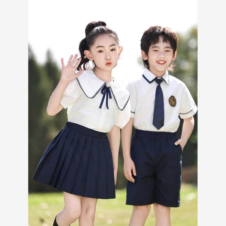小学生校服舞蹈大合唱表演服毕业照班服套装六一运动会幼儿园园服