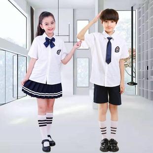 钢琴礼服纯棉校服学生表演服 百搭男童白衬衫 元 旦儿童白衬衣长短袖