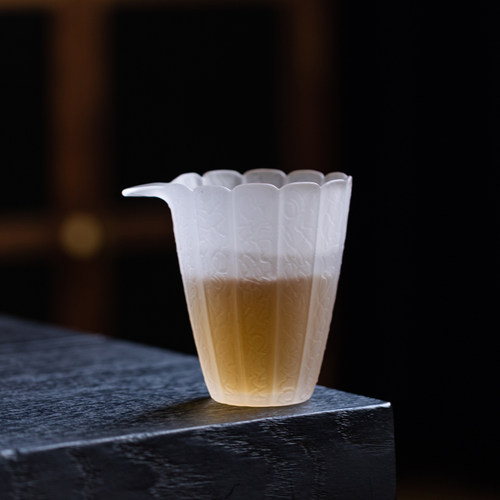 水晶磨砂分茶器高透玻璃耐热高硼硅南瓜公道杯茶海茶具茶道配件单