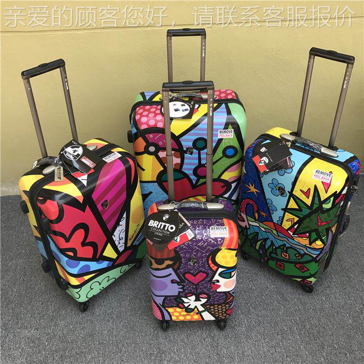 迈创皮革包定制箱uv平板2513N-23打印机 机拉箱杆印刷PVC皮革高落
