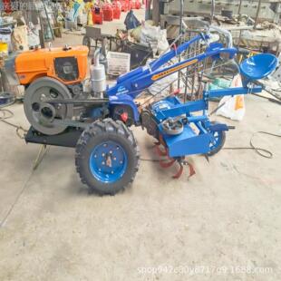 旱地421荒地手扶拖拉机82-5机油马力柴打旋耕打田农田小型整耕翻