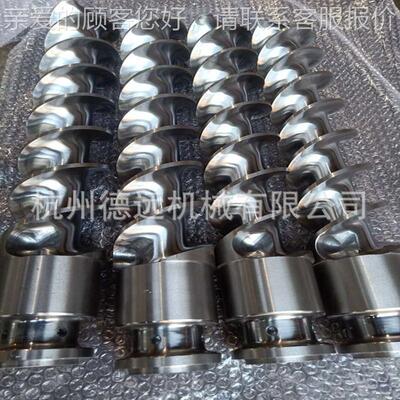 304锈钢HTQ送料螺杆桶31食6品级输送螺旋杆不料传送喂料挤出蛟龙