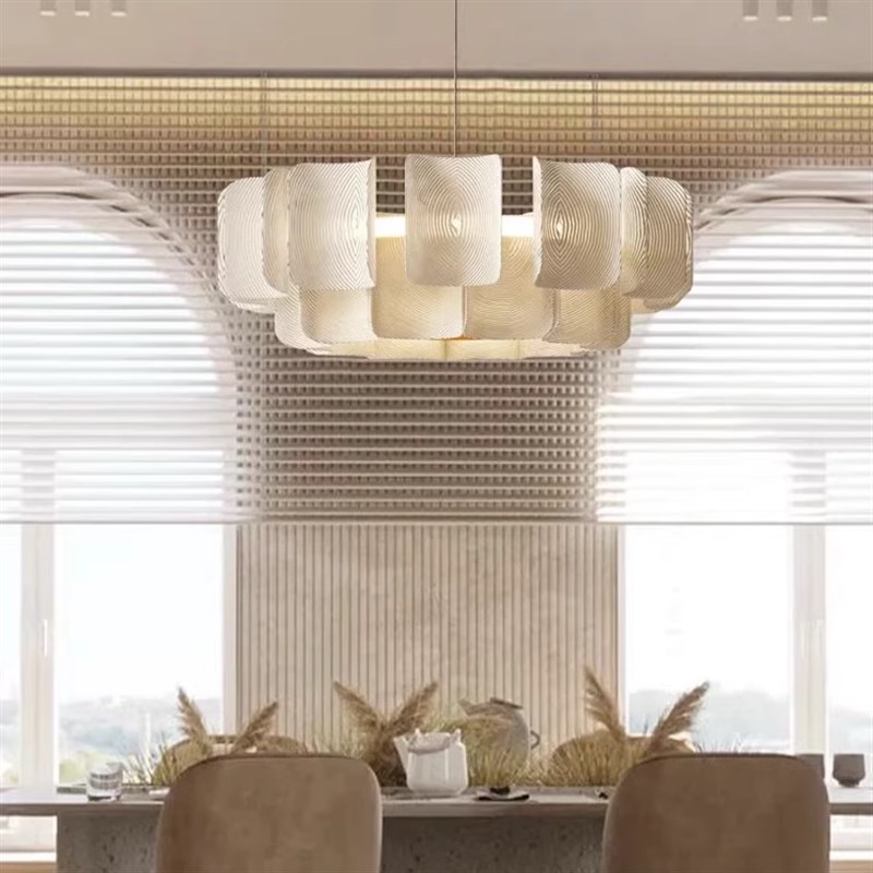 侘寂风客厅吊灯法式奶油轻奢2024新款大气餐厅卧室样板房设计师灯