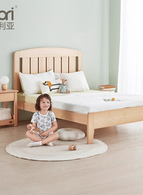 Boori爱丽丝实木儿童床男孩女孩公主床抽屉床双人床简约单人床