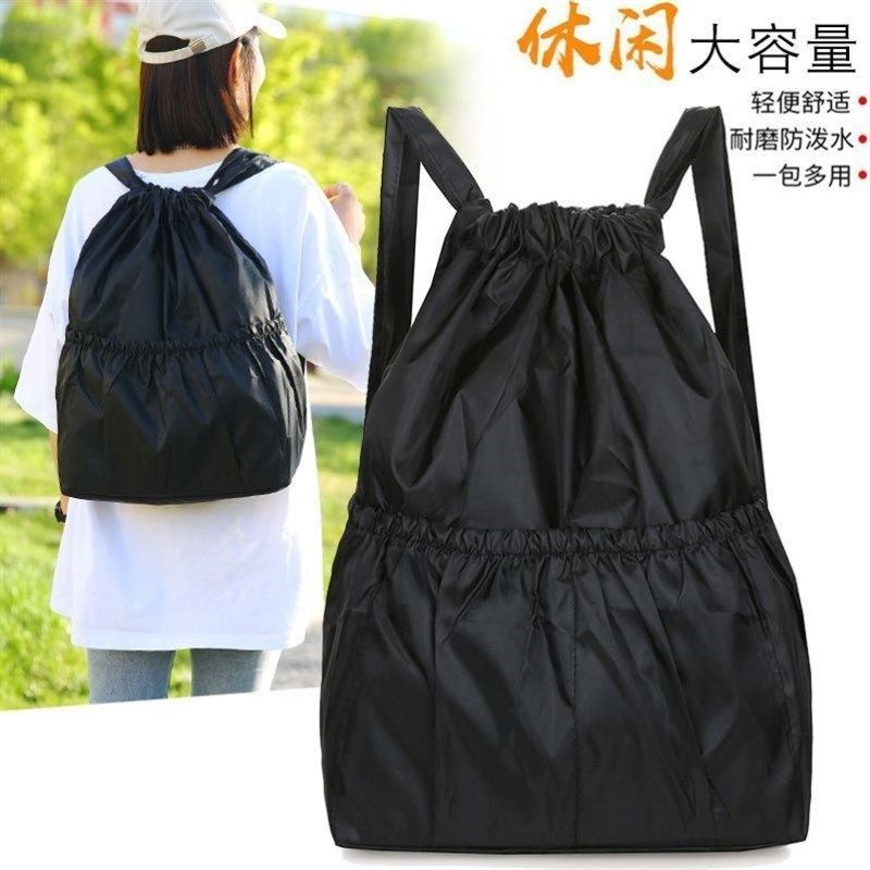 大号抽绳束口超市购物袋子时尚双肩包可折叠便携运动背包买菜防水,箱包皮具/热销女包/男包,双肩背包,淘宝优惠券,粉丝福利购,淘宝优惠卷