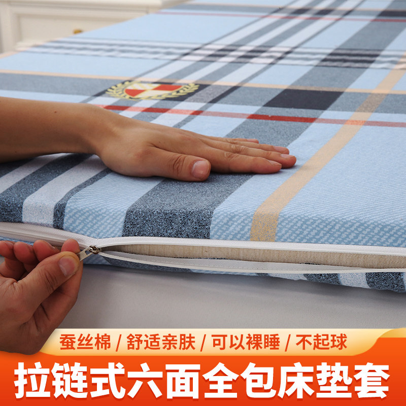 床垫套六面全包拉链床笠套罩榻榻米垫保护套椰棕床垫罩防滑海绵套图片
