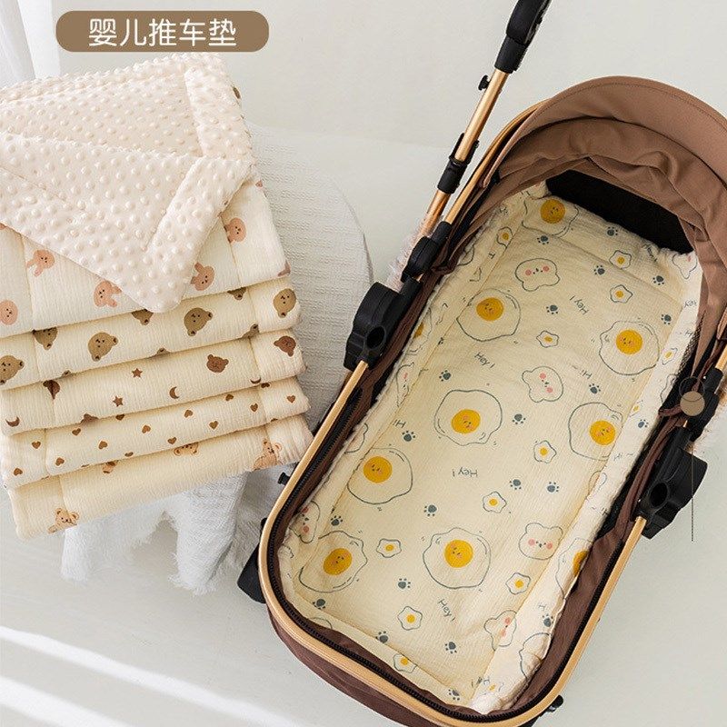 婴儿车垫推车棉垫婴儿秋冬季宝宝坐垫推车专用躺垫保暖靠垫子外出,婴童用品,婴童凉席系列,淘宝优惠券,粉丝福利购,淘宝优惠卷