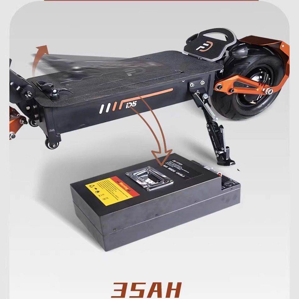 RETUOL润途D5双驱电动滑板车48V锂电池35AH大容量可拆卸电池