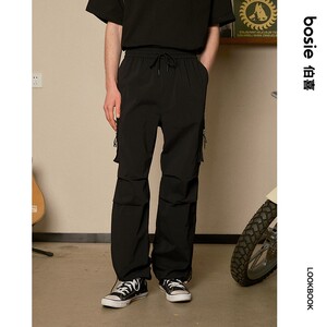bosie2025年夏季新款户外吸湿速干伞兵裤男情侣时尚休闲裤子潮