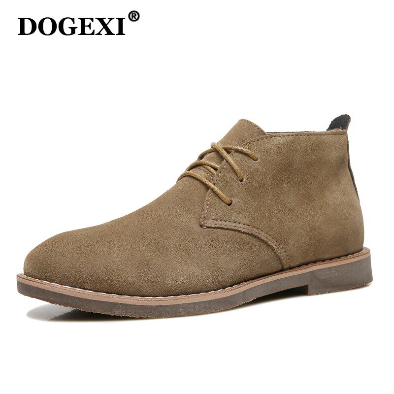 马丁靴男秋季英伦风牛皮男靴子复古休闲高帮鞋真皮小短靴中帮潮靴