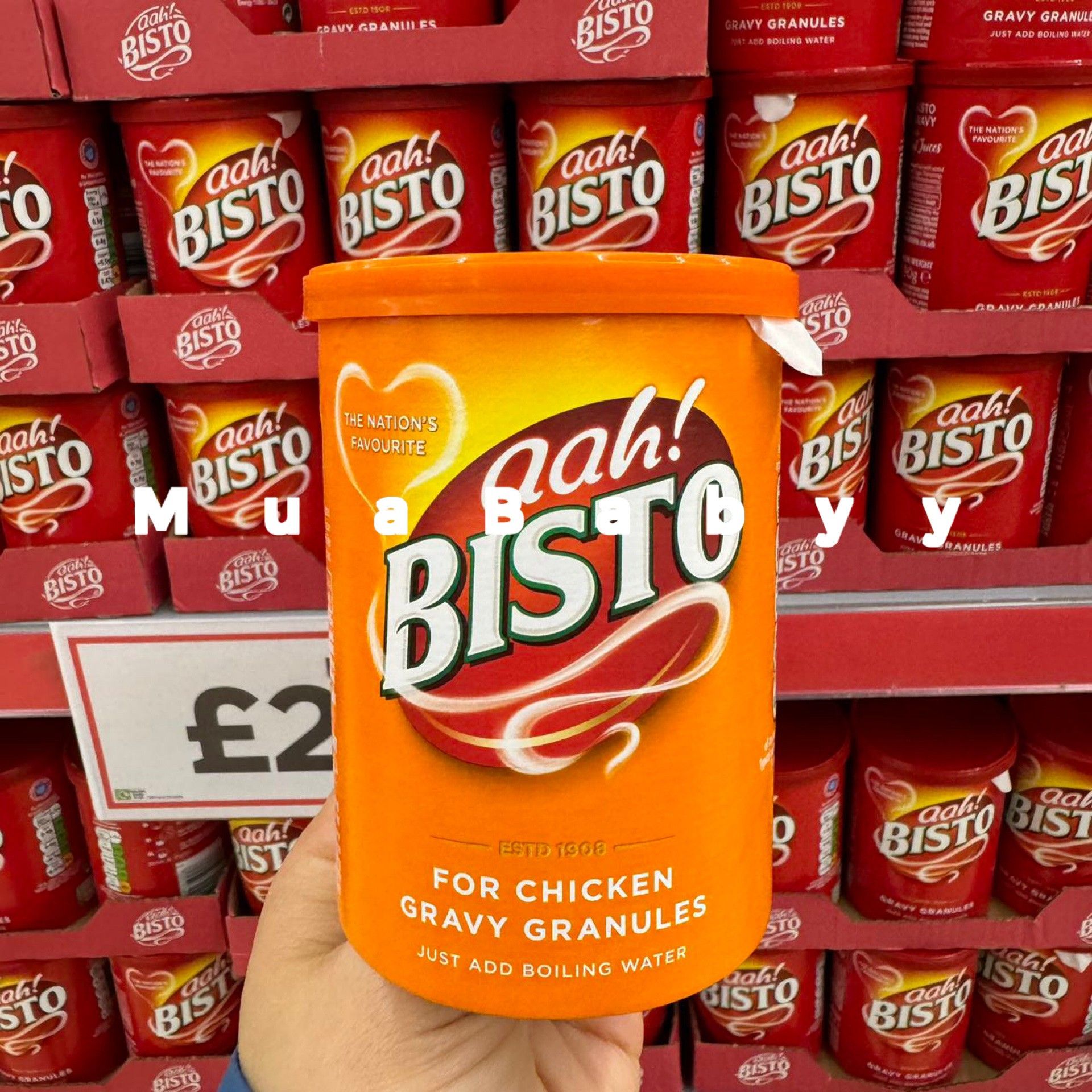 现货 英国BISTO百事图GRAVY GRANULES低盐肉汁罐装鸡肉浓汁粉