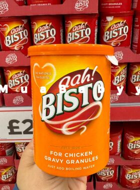 现货 英国BISTO百事图GRAVY GRANULES低盐肉汁罐装鸡肉浓汁粉