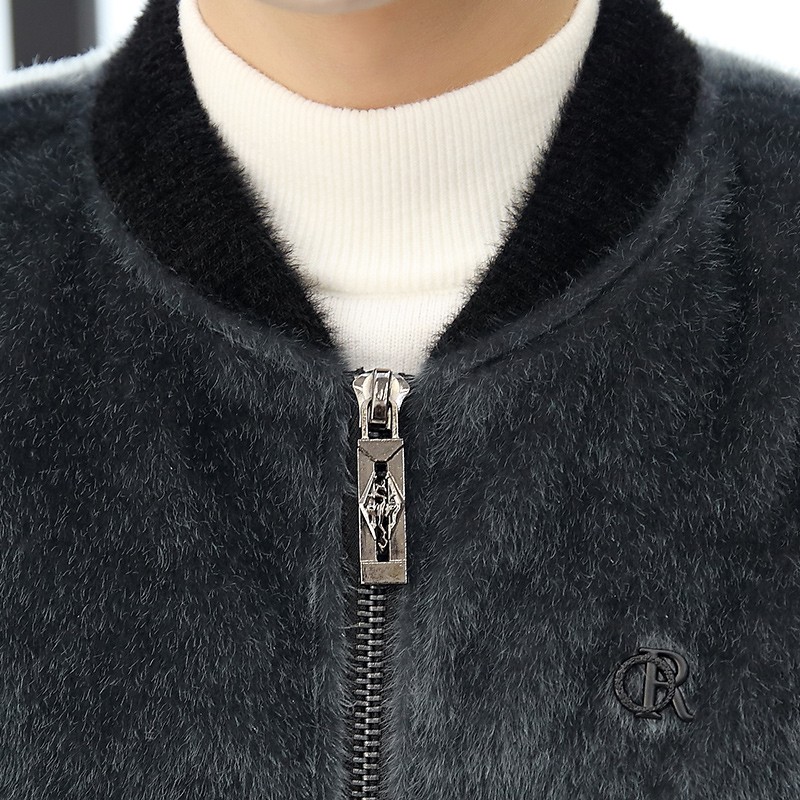 2025新款秋冬季男士外套仿水貂绒短款青年男装夹克ins潮流外衣服