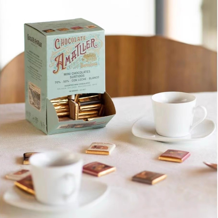 西班牙进口巴塞罗那伴手礼Amatller 穆夏Mucha巧克力（代可可脂）