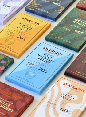 瑞典Standout秋日苹果黑巧克力100%单源黑巧奶巧 获奖 清新北欧风