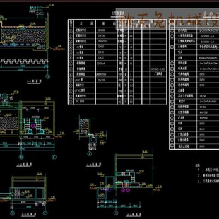 两万立方每小时生物除臭设备车间施工CAD图纸+工艺流程图