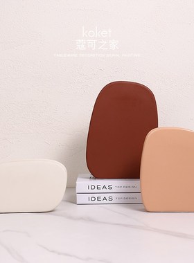 Koket蔻可 北欧创意陶瓷花瓶B客厅轻奢餐桌花艺摆件插花装饰品花