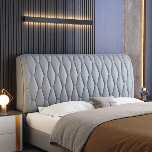 床头套罩2022新款 皮木床靠背软包保护罩套 科技布全包万能加厚欧式