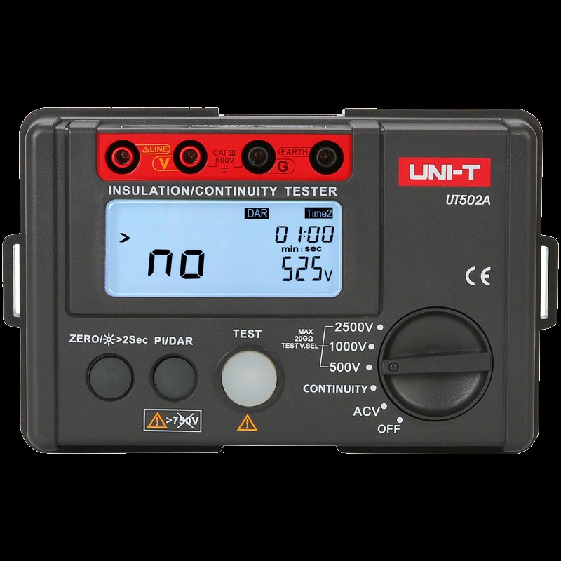 优利德UT501A/UT502C绝缘电阻测试仪1000V兆欧表500V数字摇表2500