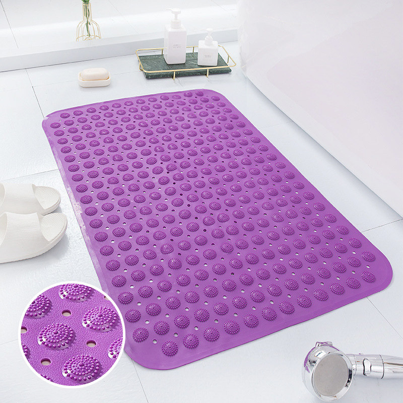 紫色浴室防滑垫家用淋浴房洗澡防摔地垫卫浴按摩洗手间吸盘脚垫子,居家布艺,家用脚垫,淘宝优惠券,粉丝福利购,淘宝优惠卷