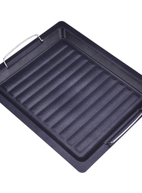 烤盘煎盘30cm*25cm户外烧烤炉烧烤架加厚烤肉盘烧烤配件工具
