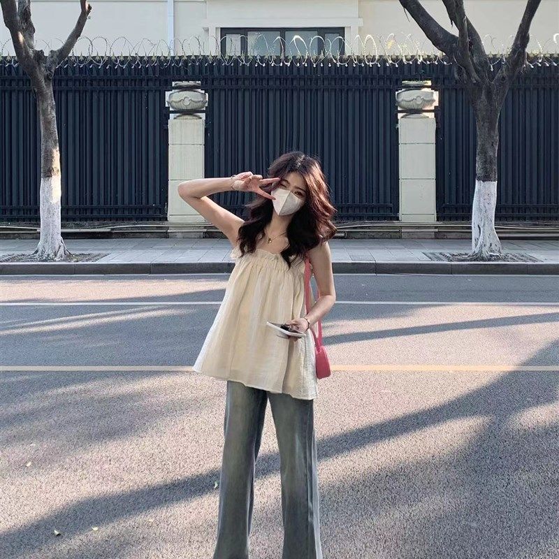 高腰阔腿牛仔裤女宽松显瘦直筒裤2024年夏季新款梨形身材拖地裤子,女装/女士精品,卫裤,淘宝优惠券,粉丝福利购,淘宝优惠卷