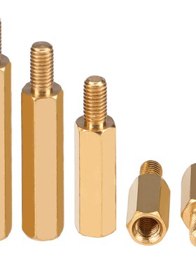 M4+6加长铜柱六角单头螺柱支撑柱*40x45x55x60x65x70x85x95x100mm