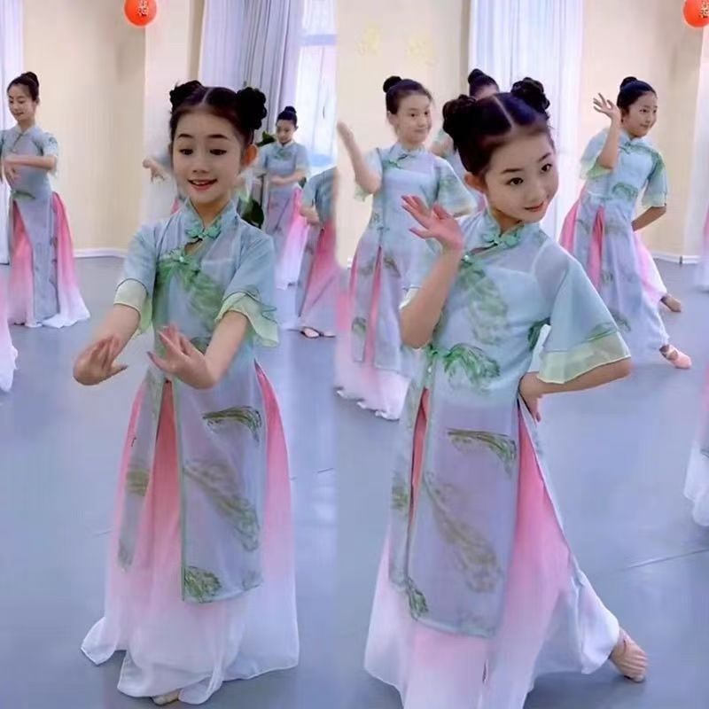 冠玉古典舞儿童演出服小月儿旗袍春三月豆花纱衣练功服中国风表演,童装/婴儿装/亲子装,儿童演出服,淘宝优惠券,粉丝福利购,淘宝优惠卷