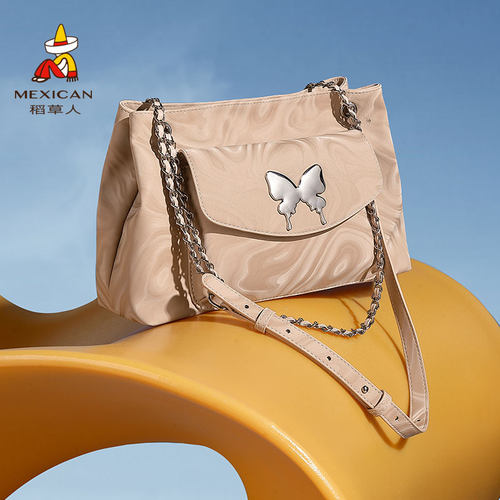 稻草人包包日常通勤新款小众设计托特包时尚百搭大容量单肩斜挎包