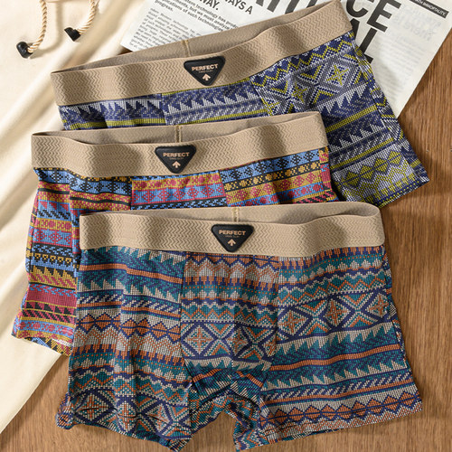 男士内裤纯棉透气平角裤