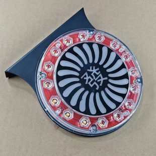 货车圆形爆闪灯发财警示灯爆闪雾灯强光爆闪尾灯七彩爆闪灯24V