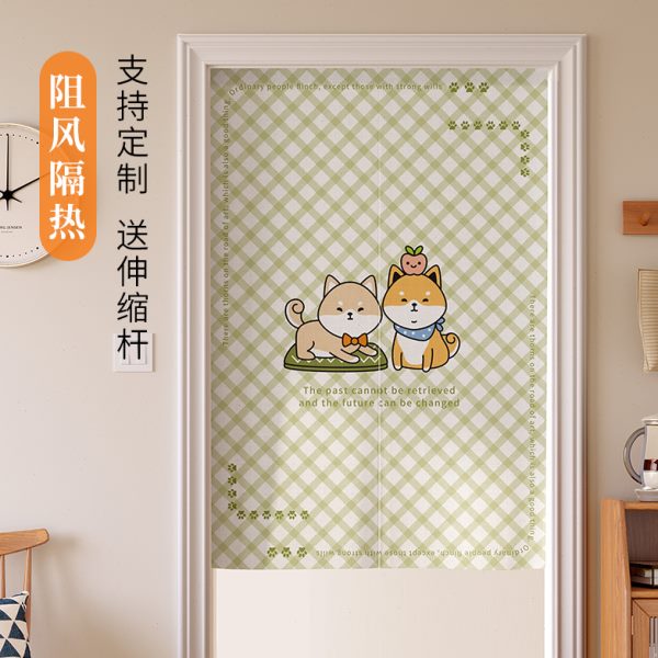 儿童房门帘隔断帘网红家用厕所遮挡帘厨房卧室卫生间半帘四季通用