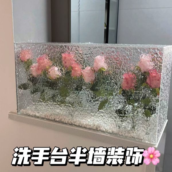 洗手台半墙遮挡装饰卫生间燃气热水器下水管道罩亚克力厨房遮丑