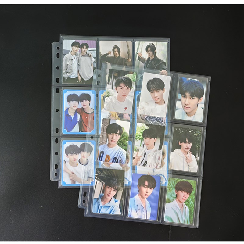 A4九宫格专辑小卡内页四宫格生写明信片李飞卡册收纳册挡板紧凑型