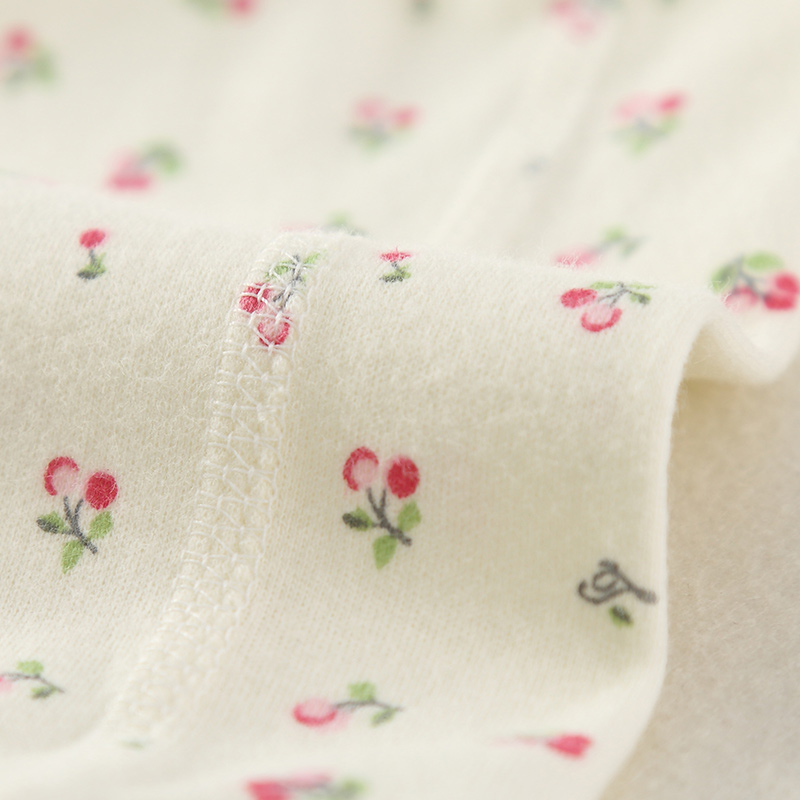 无痕!女童纯棉秋衣秋冬季磨毛加厚居家睡衣女宝宝保暖打底衫上衣